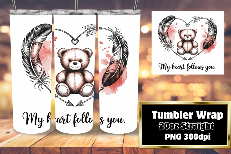 LUXE 20oz Tumbler Wrap Design , Valentines Day