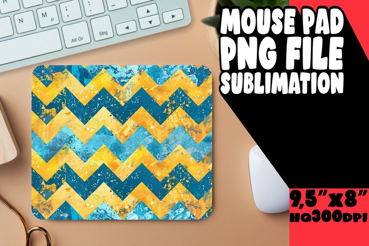 Sparkly Glittery Stripes Mouse Pad example image 1