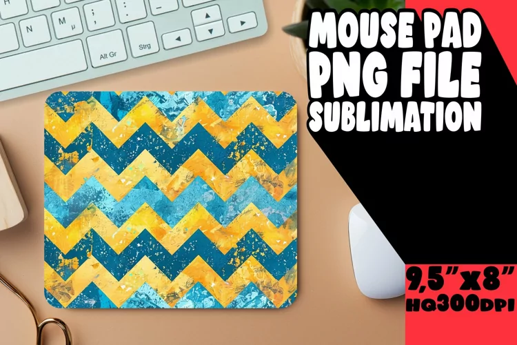 Sparkly Glittery Stripes Mouse Pad