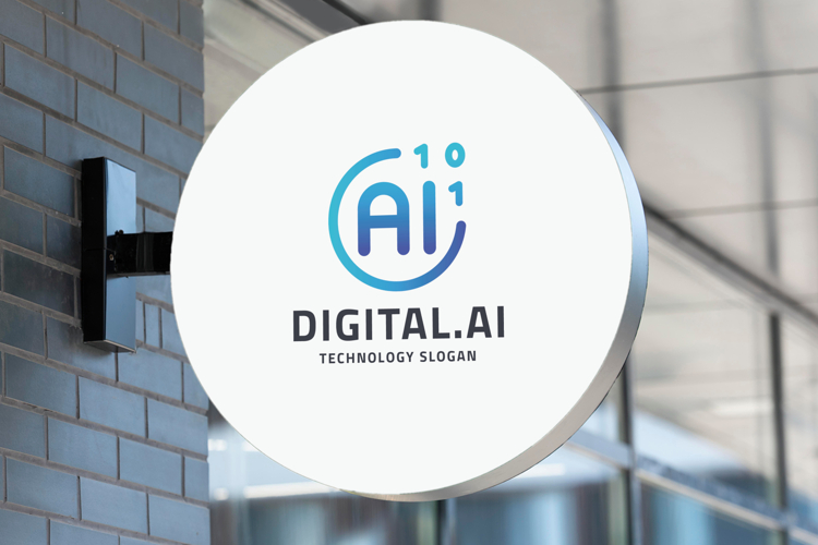Abstract Digital AI Logo