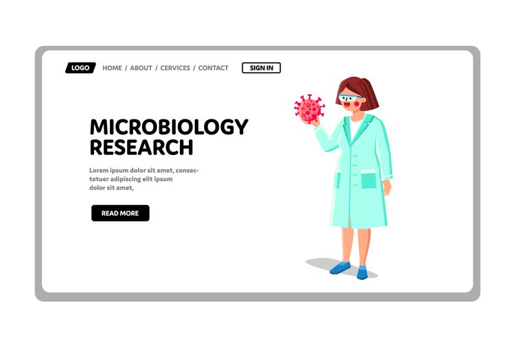 Microbiology Research Laboratory Worker Vector