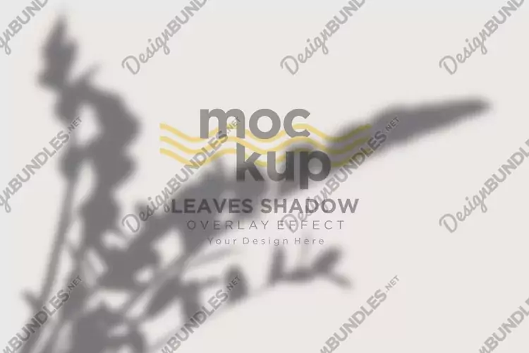 Leaves Shadow Overlay Effect Mockup