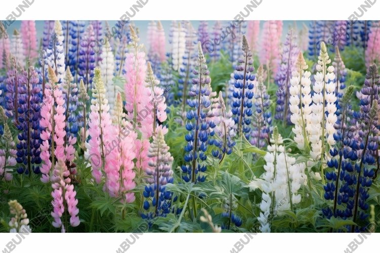 wild pastel flowers example image 1