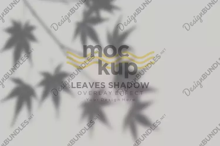 Leaves Shadow Overlay Effect Mockup
