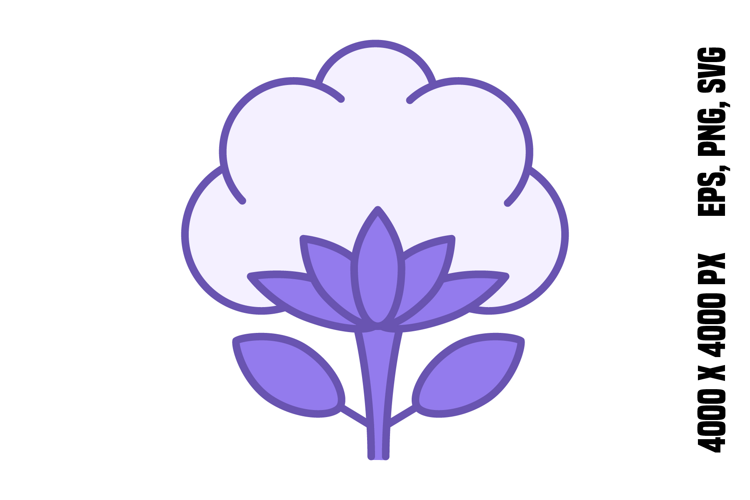 Colored Cotton Icon