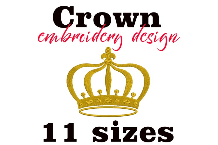 Crown Embroidery Design king Crown Embroidery Pattern Princess Tiara