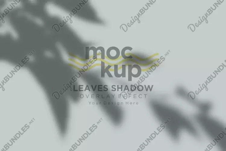 Leaves Shadow Overlay Effect Mockup