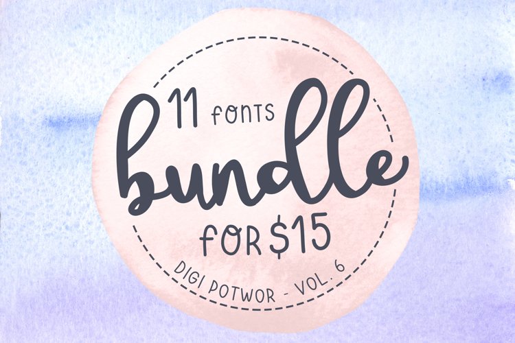 11 fonts - Bundle - vol. 6 example image 1