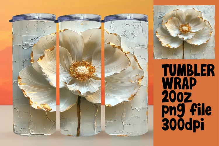 Blooming Beauty: Sublimated Tumbler Art
