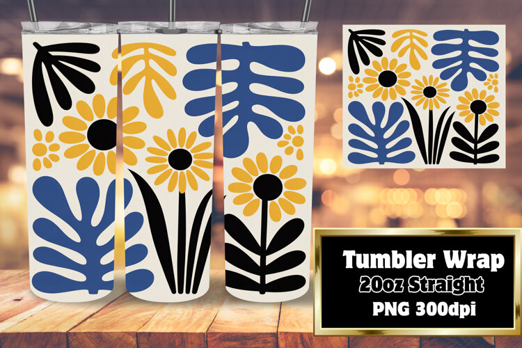 20oz Tumbler Design for Home Decor , Flowers example image 1