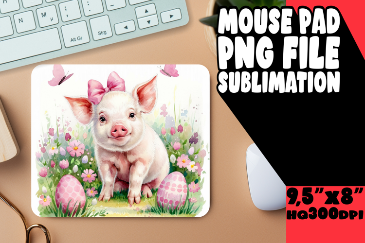 BRIGHT MOUSE PAD SUBLIMATION STYLE, Cute Easter