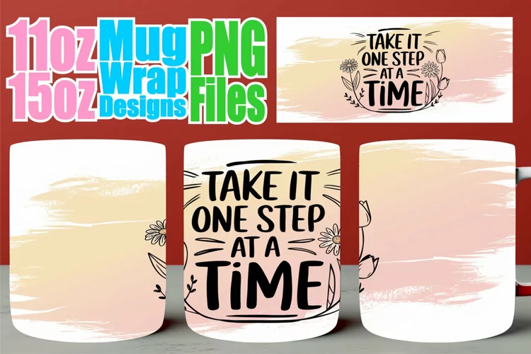 Vibrant hues 11oz 15oz mug wrap, Quote