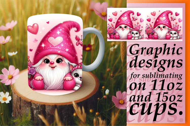 Gnome Artistry on Love-themed Mugs example image 1