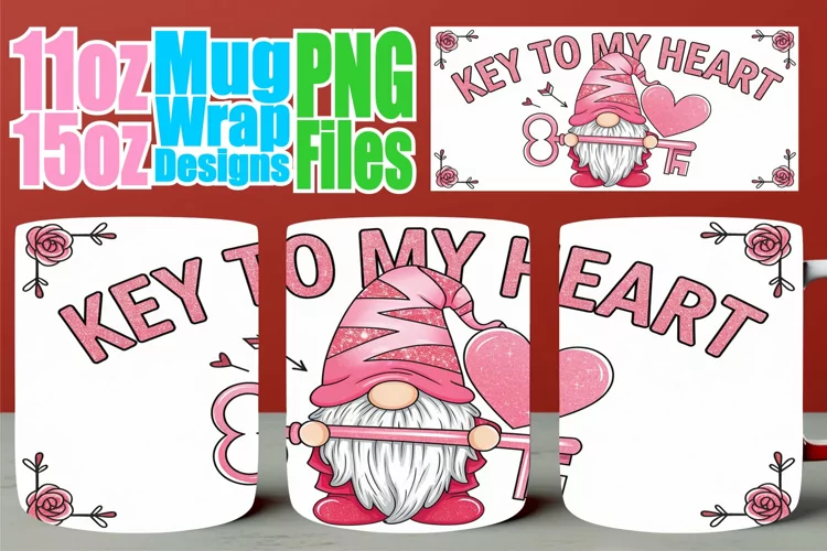 Sweet nostalgia 11oz 15oz mug wrap, Valentines