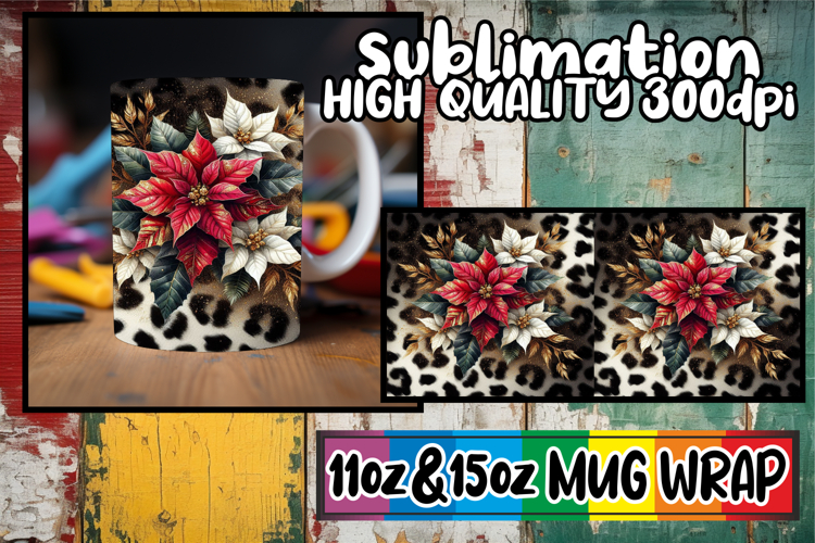 Bright horizons 11oz 15oz sublimation wrap, Leopard Prints
