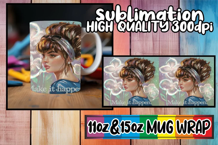 Refreshing days sublimation print wrap, Woman