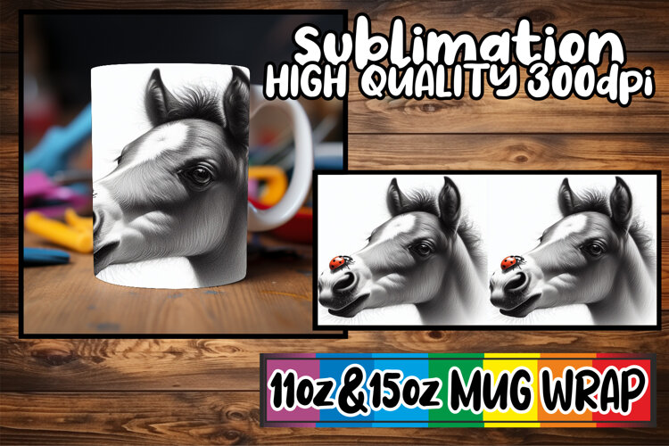 Playful mornings 11oz 15oz sublimation wrap, Cute Animals example image 1