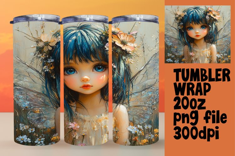 ARTISTIC 20oz Tumbler Template , Fairy