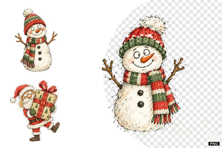 Whimsical Christmas Clipart