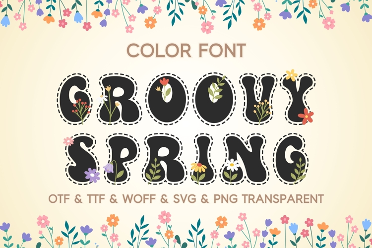 Groovy Spring - Color Font