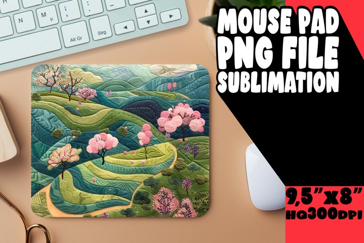 Lovely 3D Landscape Mouse Pad Sublimation