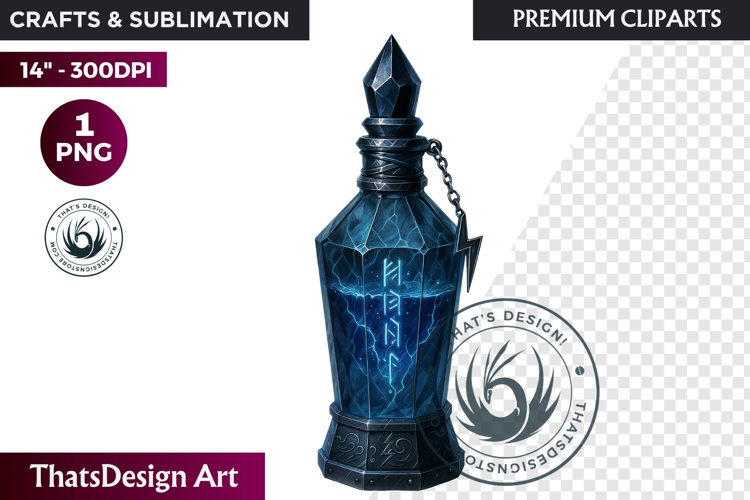 Magical Potion Bottles PNG, Fantasy Witchcraft Clipart witch