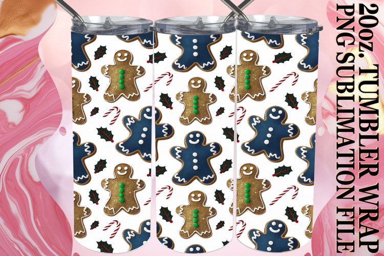 Vibrant Hearts 20oz tumbler wrap, Christmas