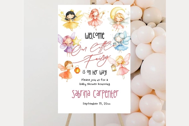 Baby Shower Welcome Sign Template 259 example image 1