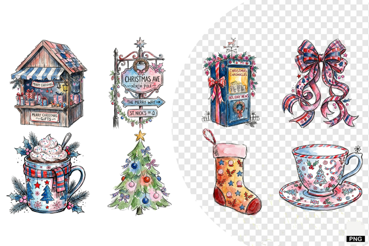 Whimsical Christmas Days Clipart