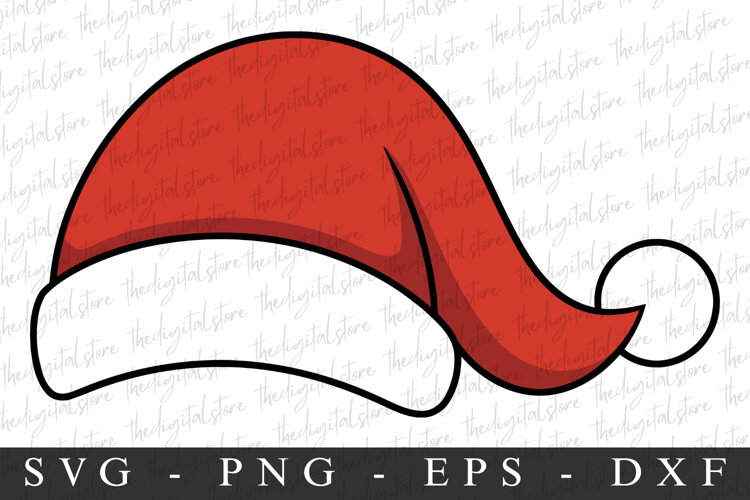 Santa Hat Svg | Christmas svg | Svg cut file example image 1
