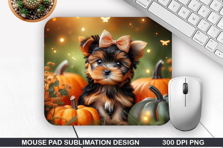 Halloween Dog Mouse Pad Sublimation, Halloween Mouse Pad PNG