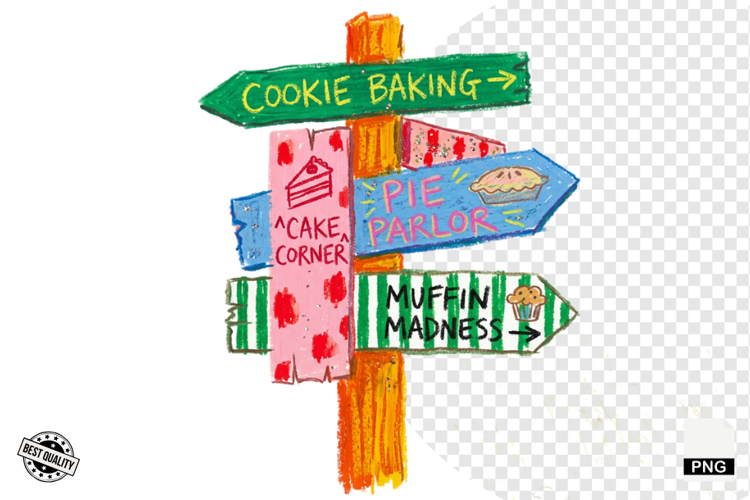 Wooden Signpost Clipart Image 23