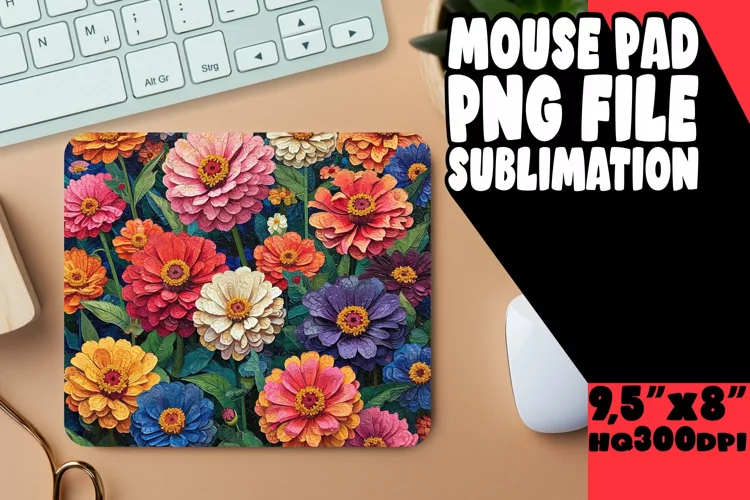 Whimsical Petals: Bloom Mouse Pad