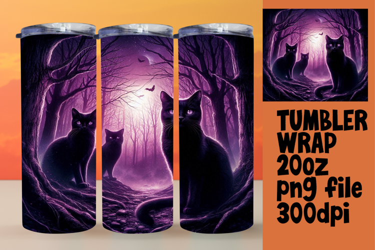CUSTOM 20oz Tumbler Template for Gifts , Horror Halloween