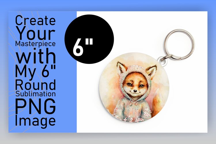 Cute Round Design Coaster Template , Animals