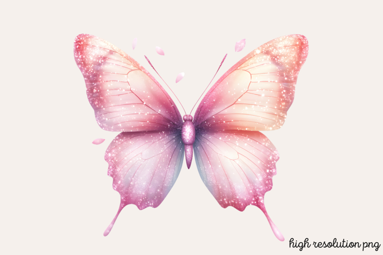 Pink Butterfly Clipart Image 23