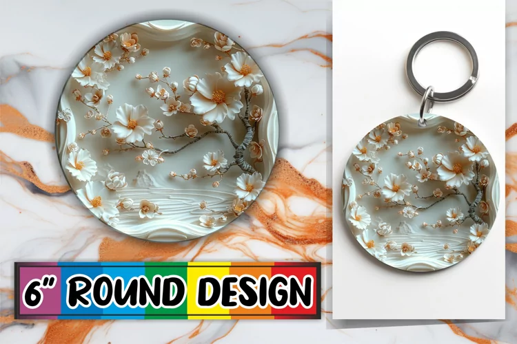 Scenic Round Ornament Designs