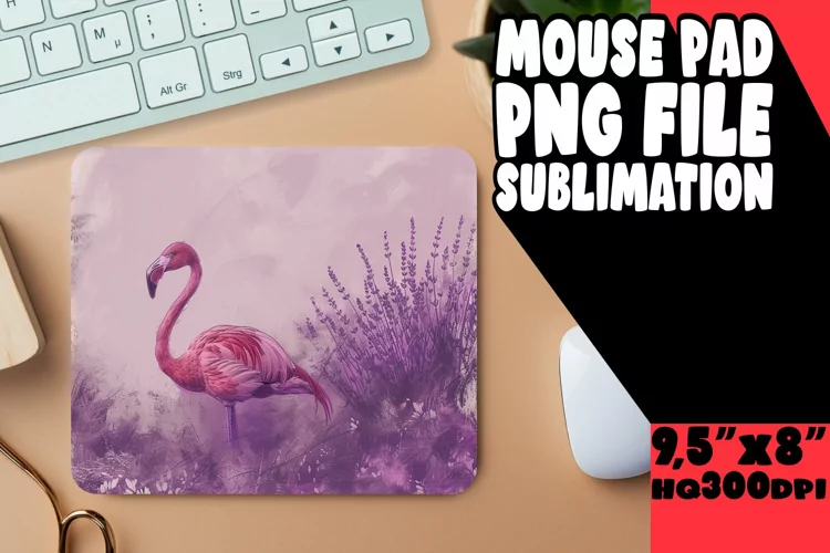 Vibrant Vacation Flamingo Mouse Pads