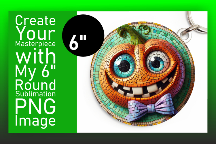 Trendy Circle Design Car Coaster PNG , Cute Pumpkin example image 1