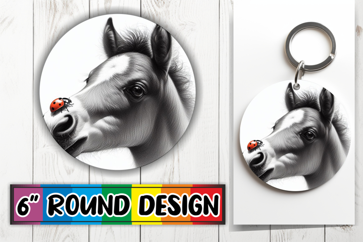 Timeless Keychain Round Style PNG, Cute Animals
