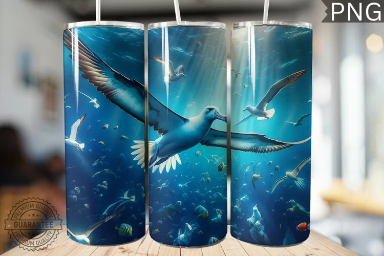 Albatross Tumbler Wrap - Albatross Tumbler Design