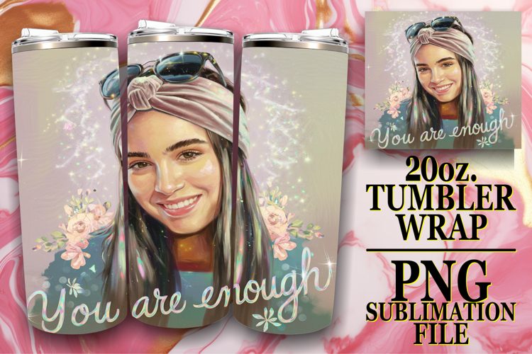 Unique horizons 20oz tumbler wrap, Woman