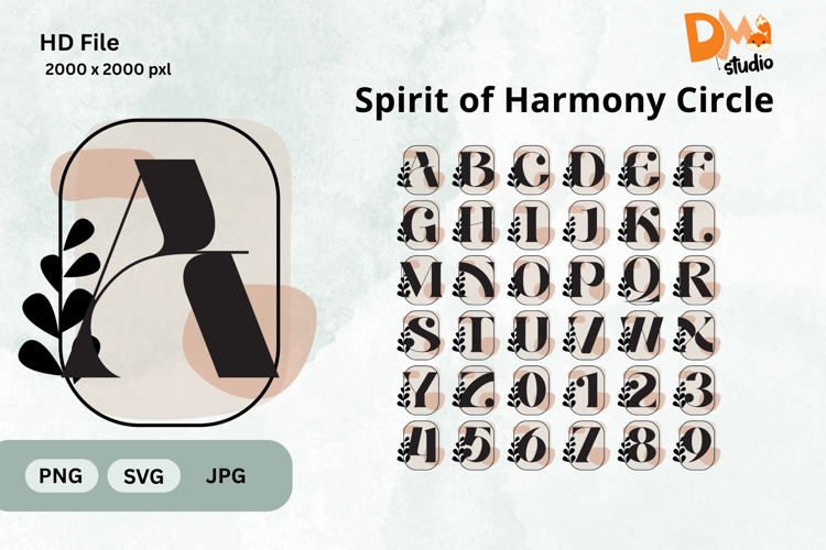 Spirit of Harmony Circle Monogram