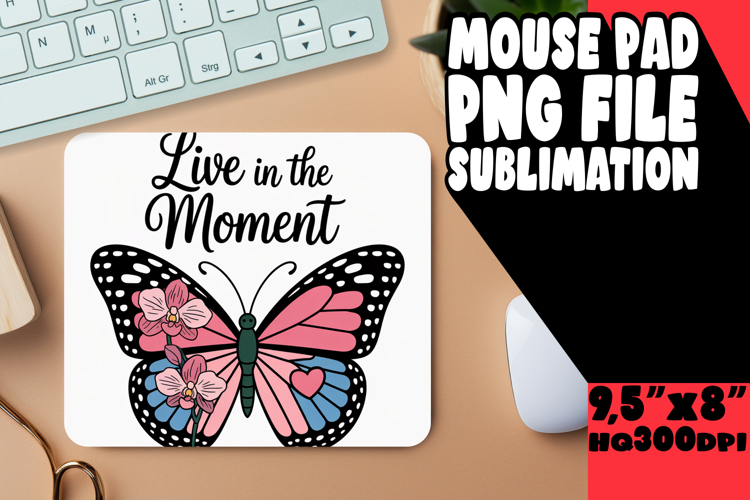 ENCHANTED mouse MAT Gift Inspiration, Butterfly