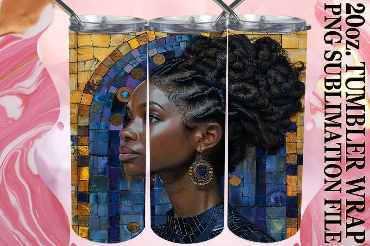 Elegant Melanin Beauty Sublimation Wrap