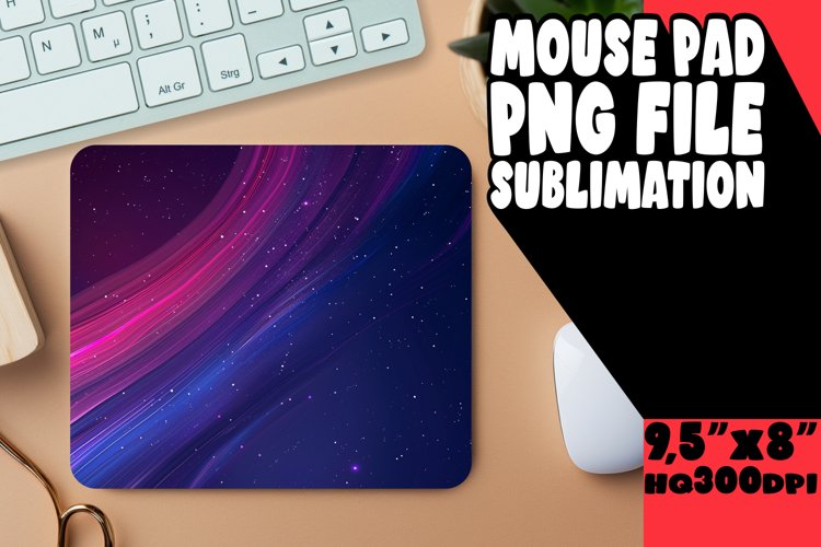 Gradient Mouse Pad with Vibrant Sublimation Design