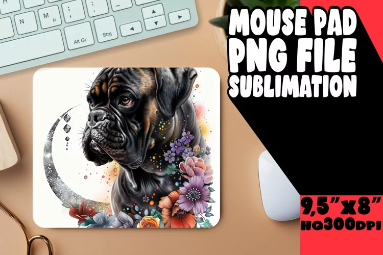 Whimsical Woofs: Watercolor Mouse Pad