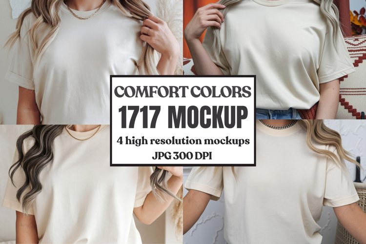Comfort Colors 1717 T-Shirt mockup , CC 1717