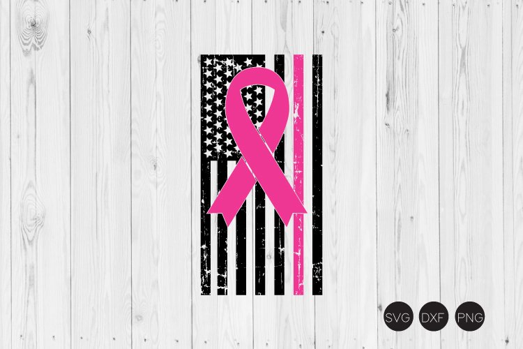Breast Cancer Awareness Flag SVG, Cancer Awareness SVG (414996) | Cut