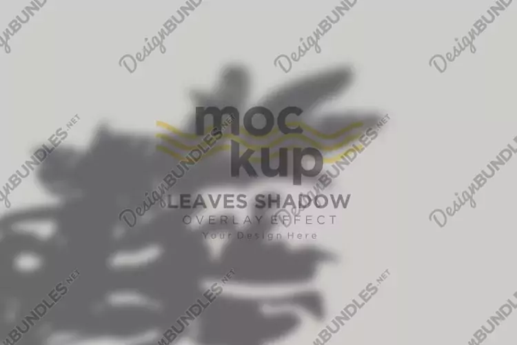 Leaves Shadow Overlay Effect Mockup
